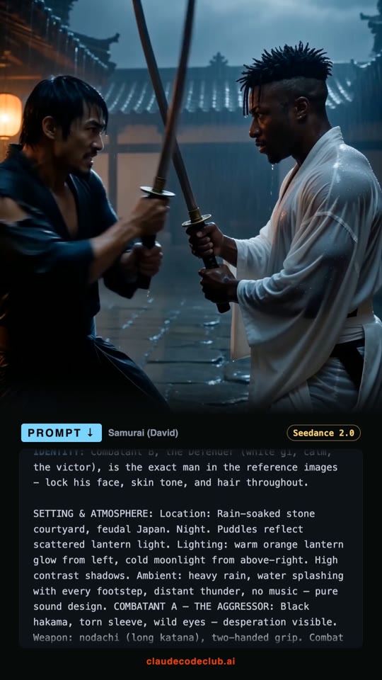 Samurai Duel, made with Seedance 2.0